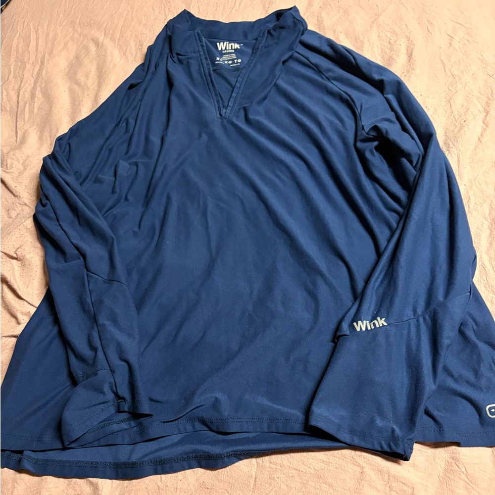 Wink scrubs quarter zip